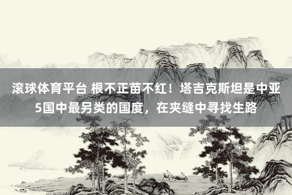 滚球体育平台 根不正苗不红！塔吉克斯坦是中亚5国中最另类的国度，在夹缝中寻找生路