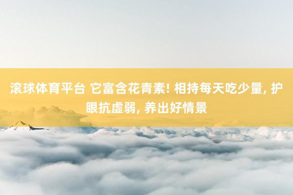 滚球体育平台 它富含花青素! 相持每天吃少量， 护眼抗虚弱， 养出好情景