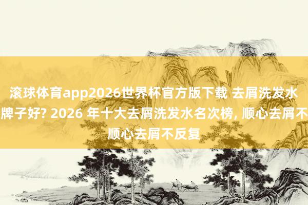 滚球体育app2026世界杯官方版下载 去屑洗发水什么牌子好? 2026 年十大去屑洗发水名次榜， 顺心去屑不反复