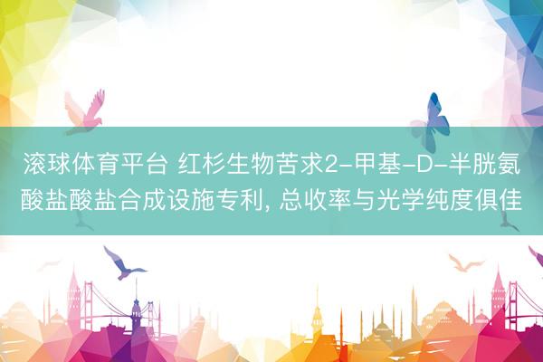 滚球体育平台 红杉生物苦求2-甲基-D-半胱氨酸盐酸盐合成设施专利， 总收率与光学纯度俱佳